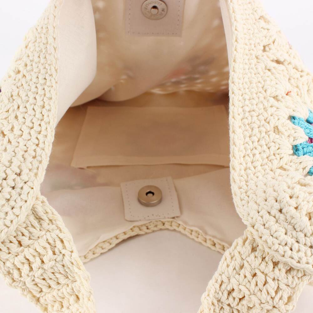 Flower Vacation Cotton Women's Beach Bags h5Picture3