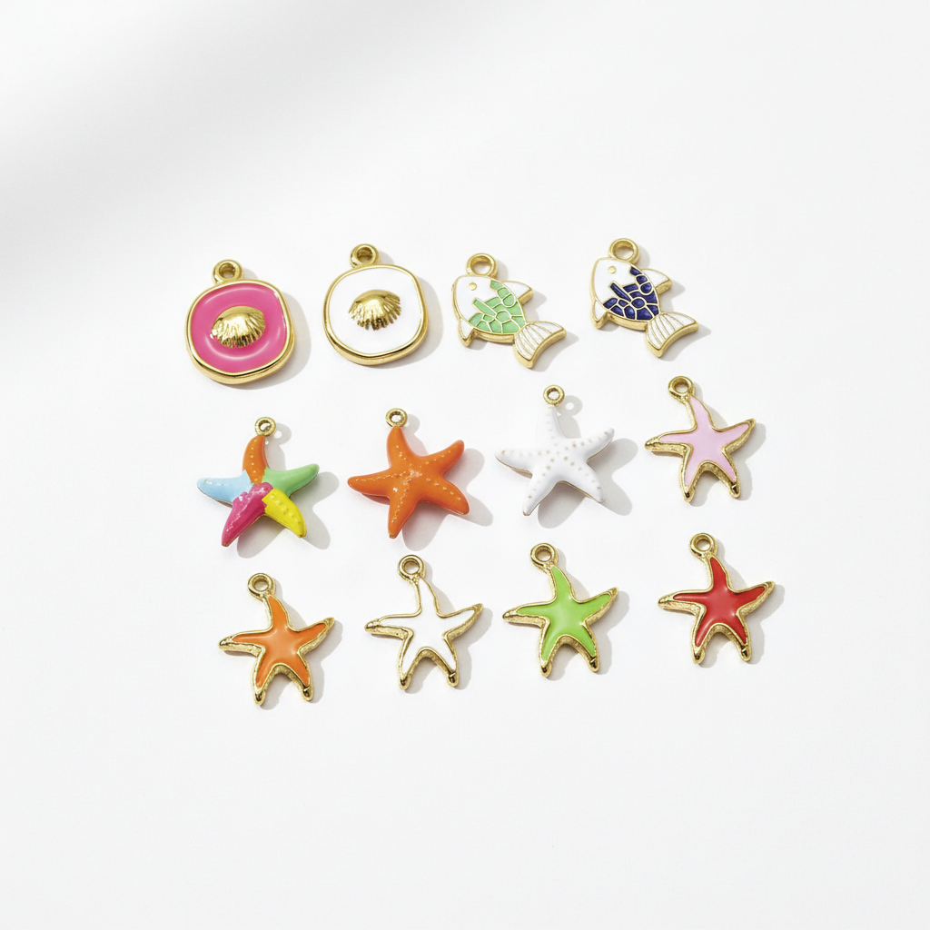 1 Piece Vacation Starfish Stainless Steel Waterproof Women's Pendants