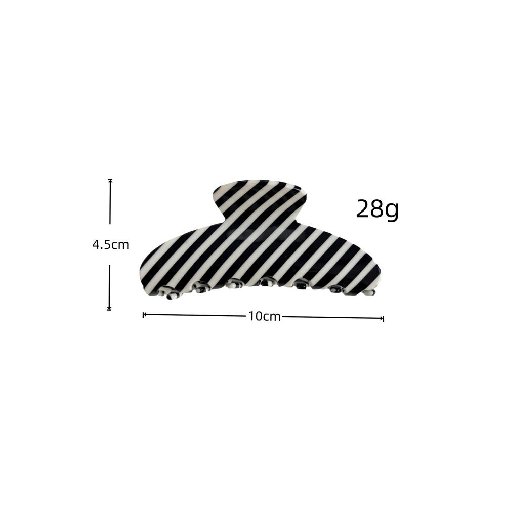 Simple Series Classic Stripe Pvc Women's Hair Claws h5Picture4