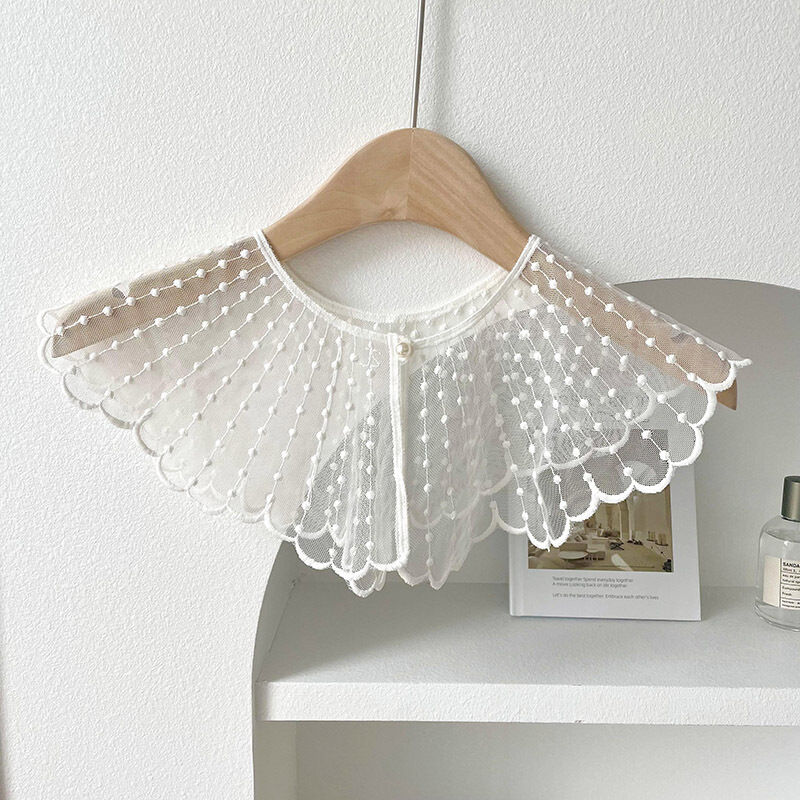 Romantische DIY-Kollektion: Kragen-Accessoire aus einfarbiger Spitze für Damen 2