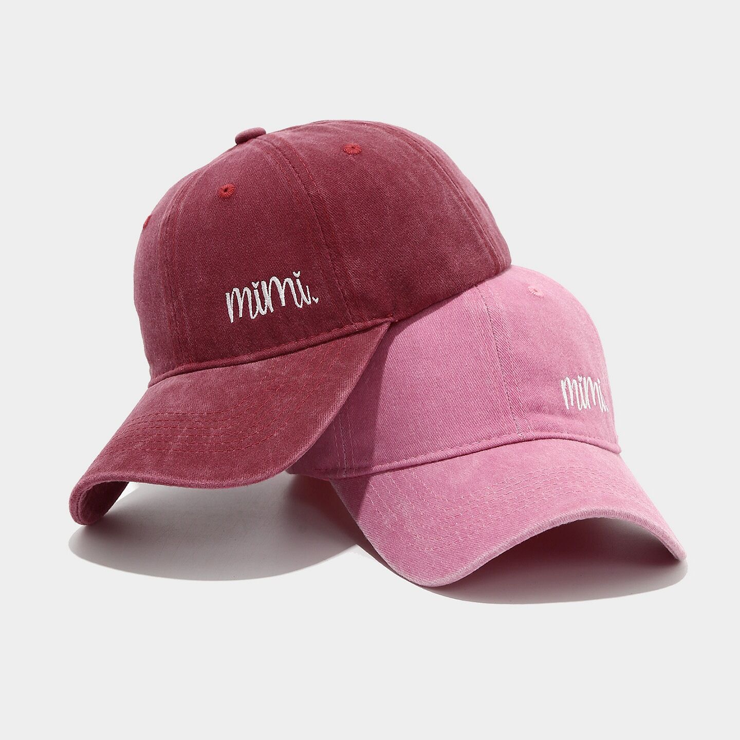Simple Letter Embroidery Fabric Women's Baseball Cap h5Picture3