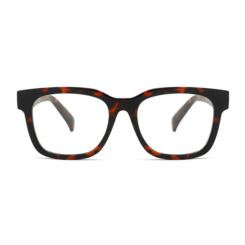 Simple Series Retro Leopard Print Women's Blue Light Blocking Glasses Picture2