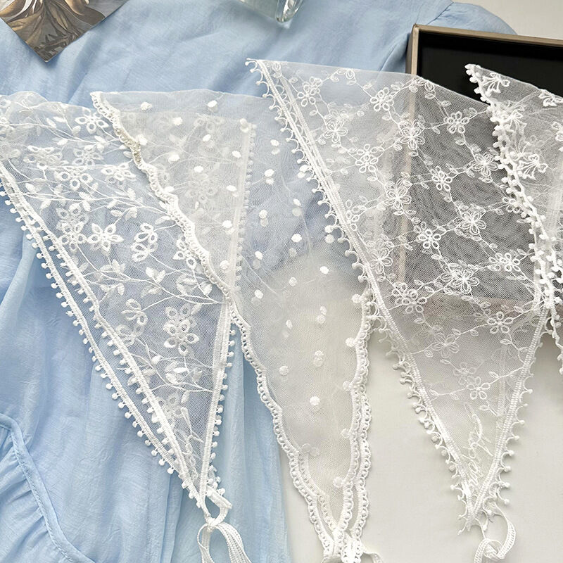 Romantisches, süßes Spitzen-Bandana, multifunktionales DIY-Kopftuch & Gürtel h5 Bild3