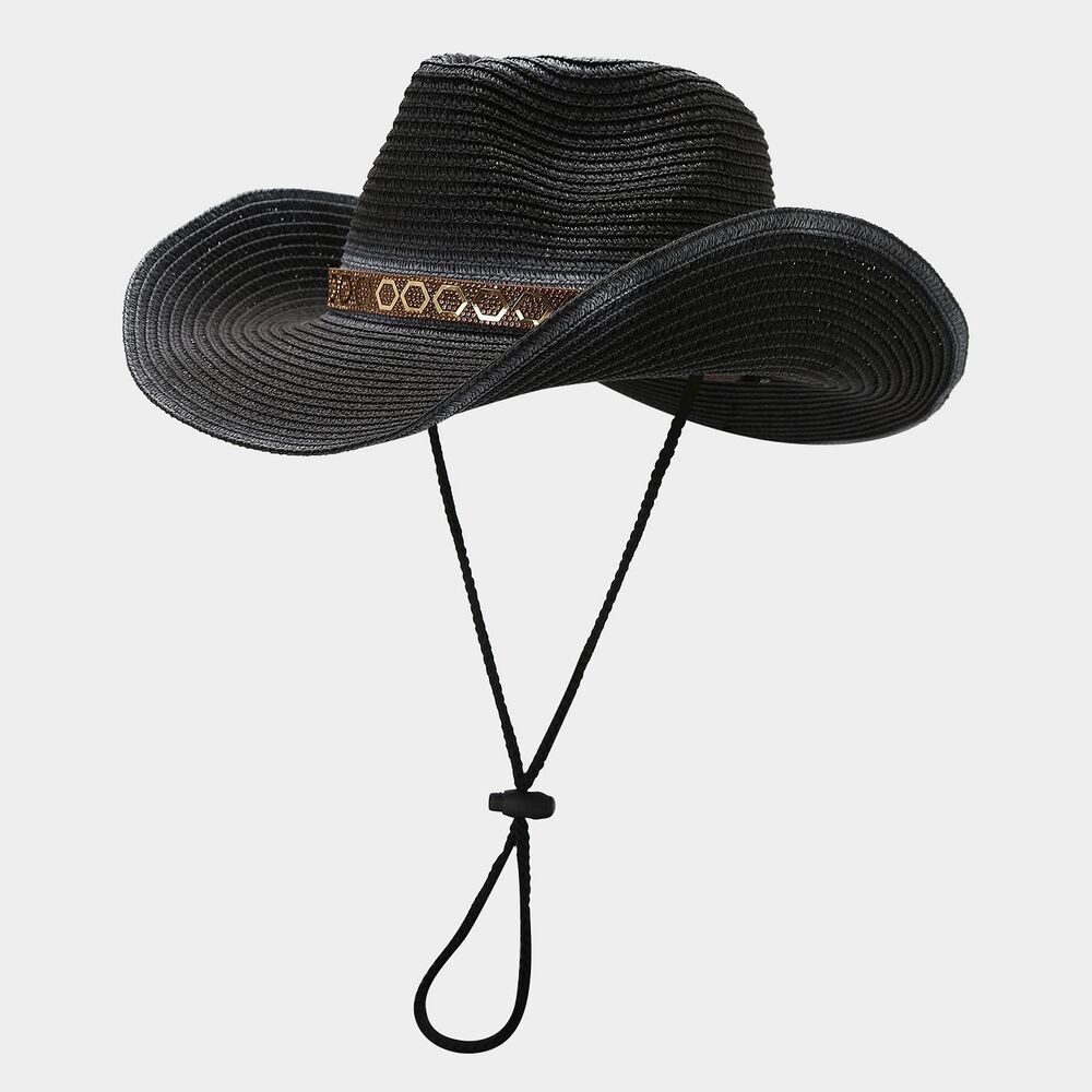 Vacation Crystal Mixed Color Women's Straw Hats