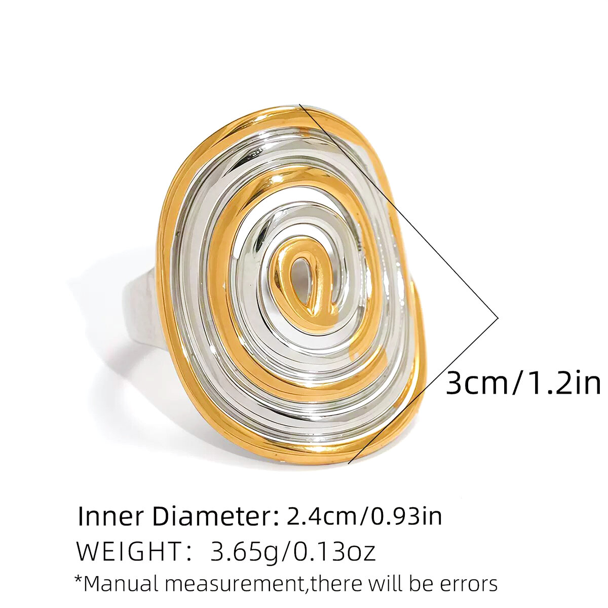 Gold And Silver Color/One Size/A16-2-250826-8 