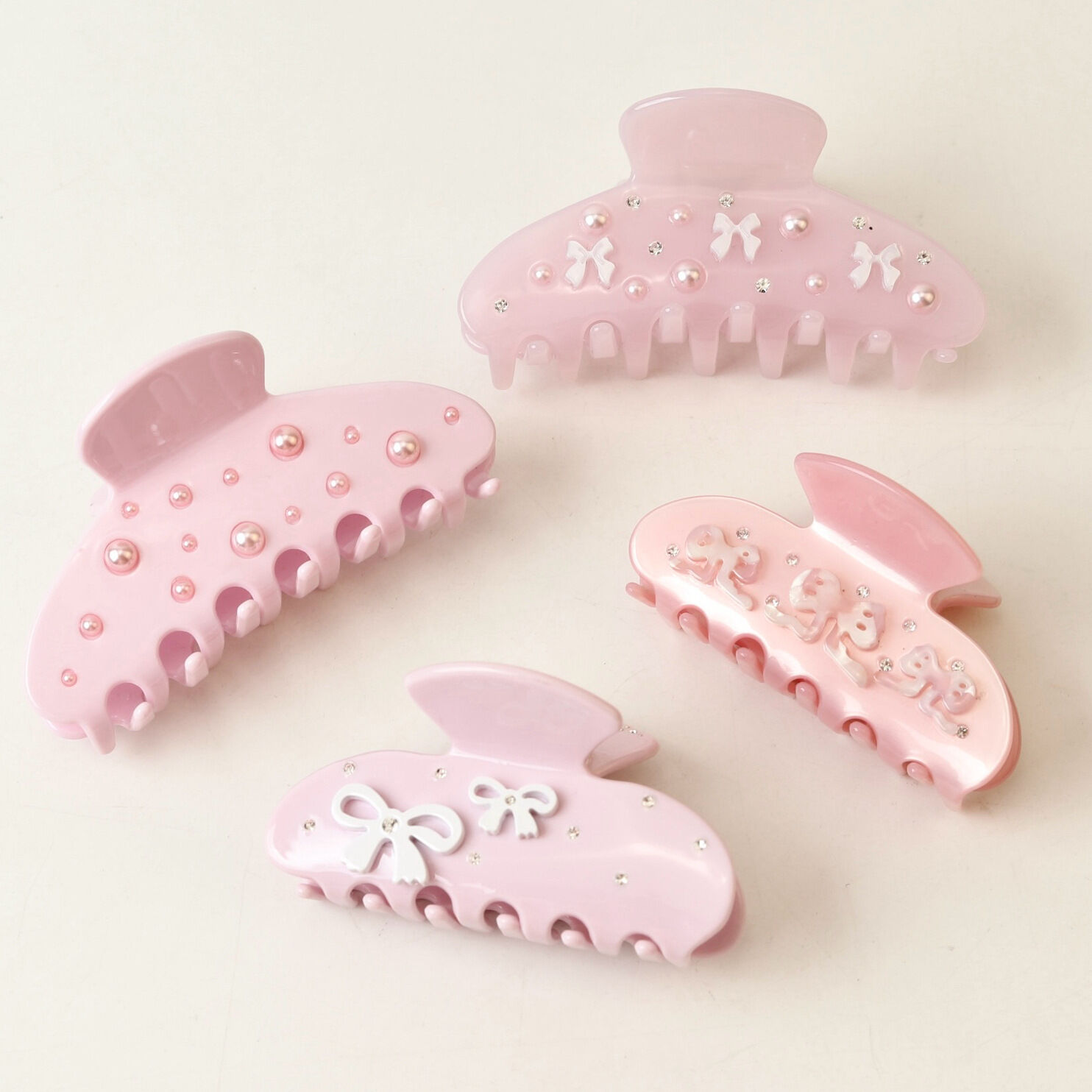 Romantic Series Sweet Bow Knot Acetate Women's Hair Claws