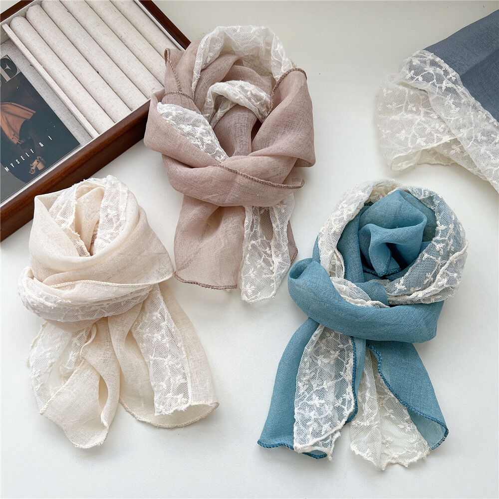 Gorgeous Hollowed-Out Cotton Women's Summer Bandana h5Picture3