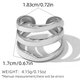 Silver Color/One Size/1pc Line Ring