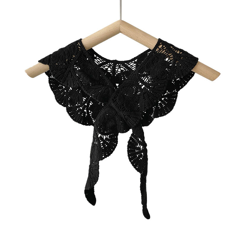 Romantische DIY-Kollektion: Kragen-Accessoire aus einfarbiger Spitze für Damen Bild5