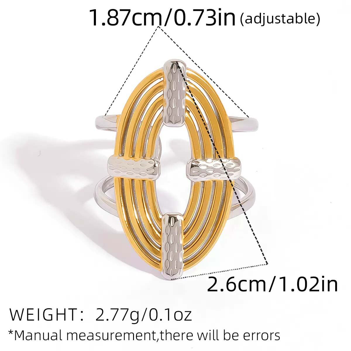 Gold And Silver Color/One Size/A4-3-250926-5 Picture3