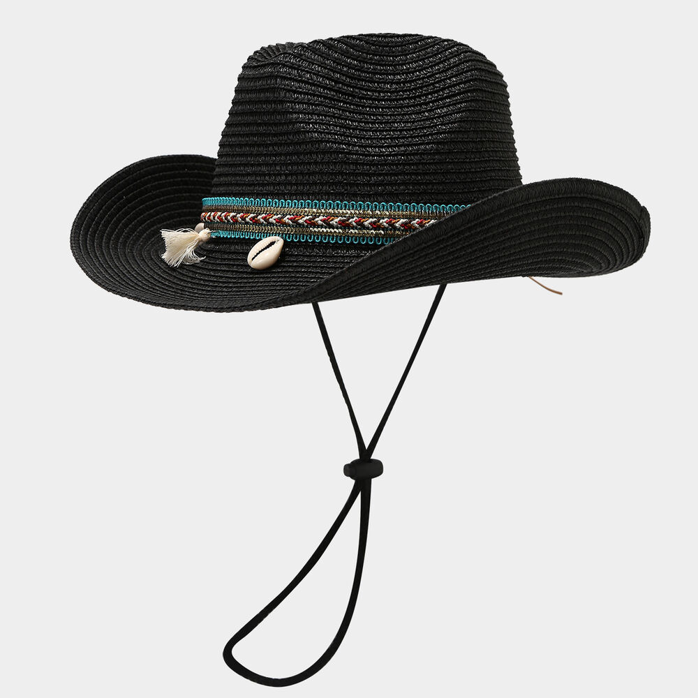 Bohemian Style Solid Color Women's Straw Hats