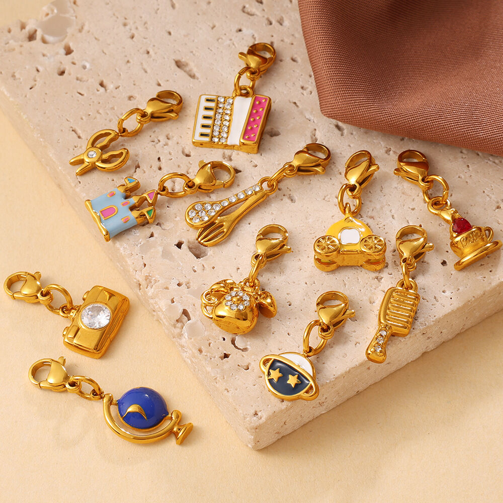 Envelope Stainless Steel Waterproof Gold Color DIY Pendants Picture2