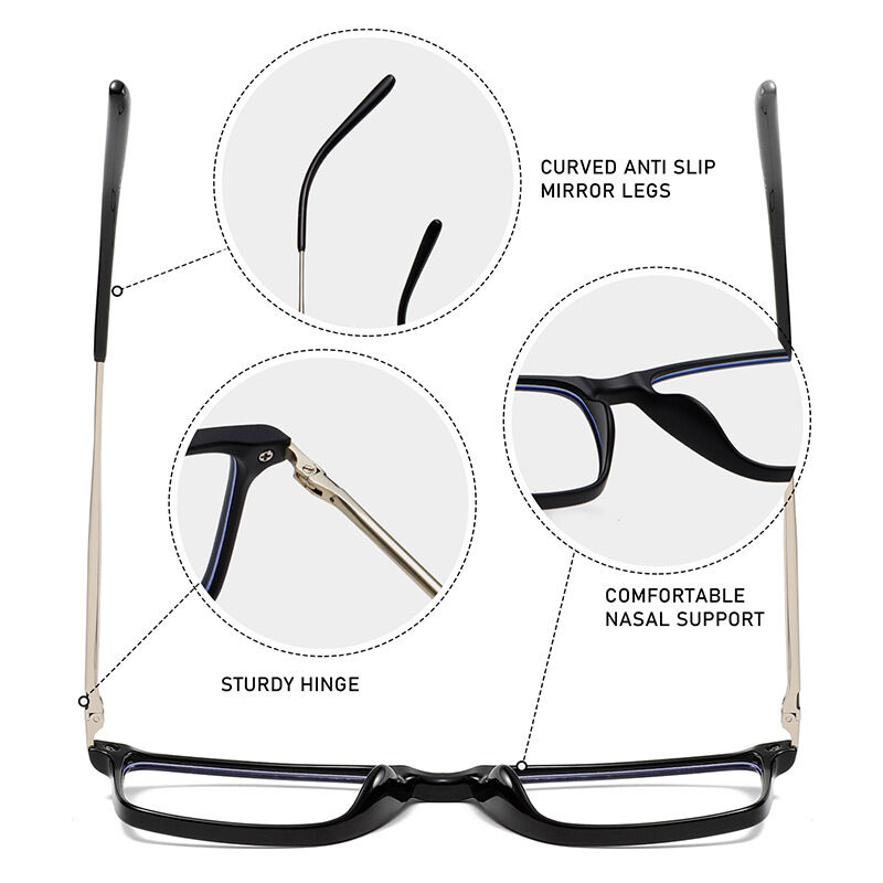 Simple Series Casual Solid Color Gradient Color Women's Blue Light Blocking Glasses h5 Picture3