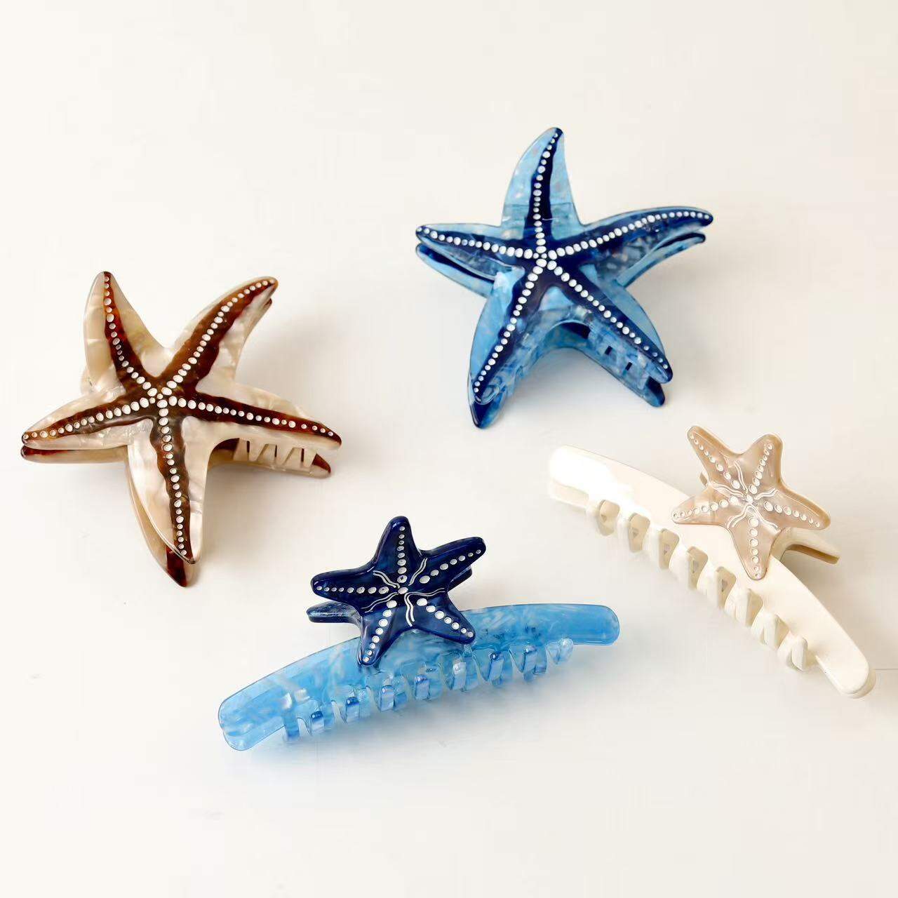 Romantische serie casual zeester acetaat haarclips voor dames