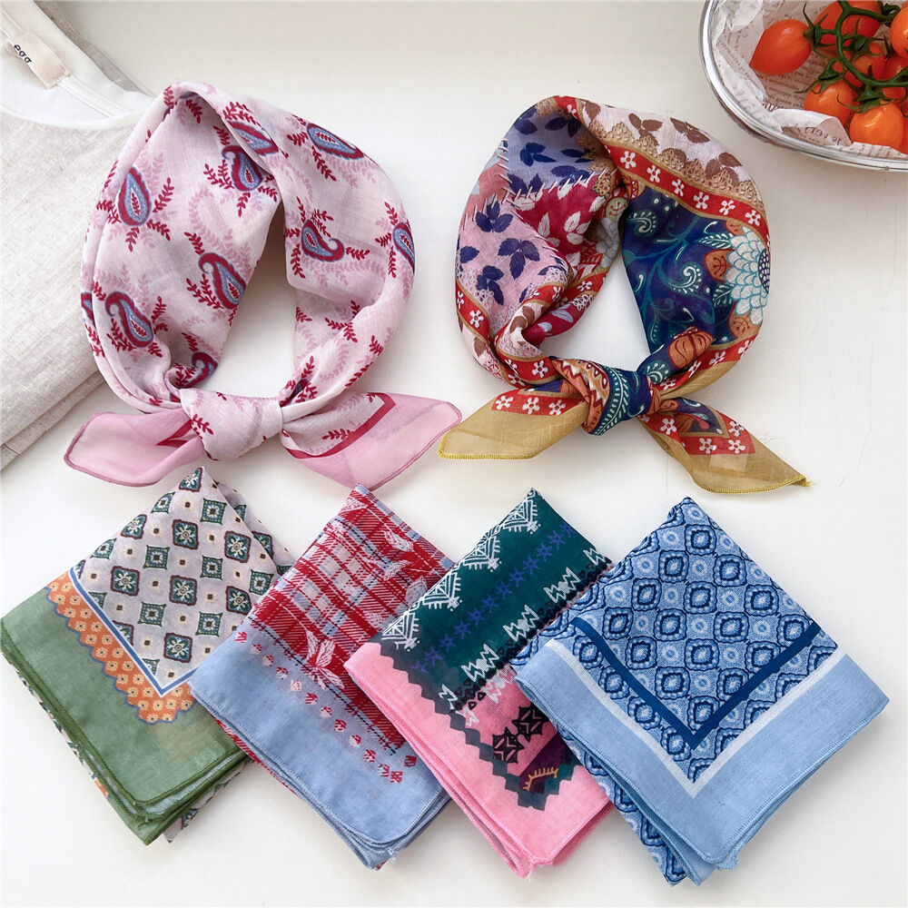 Classic Irregular Shape Cotton Women's Summer Scarves 2