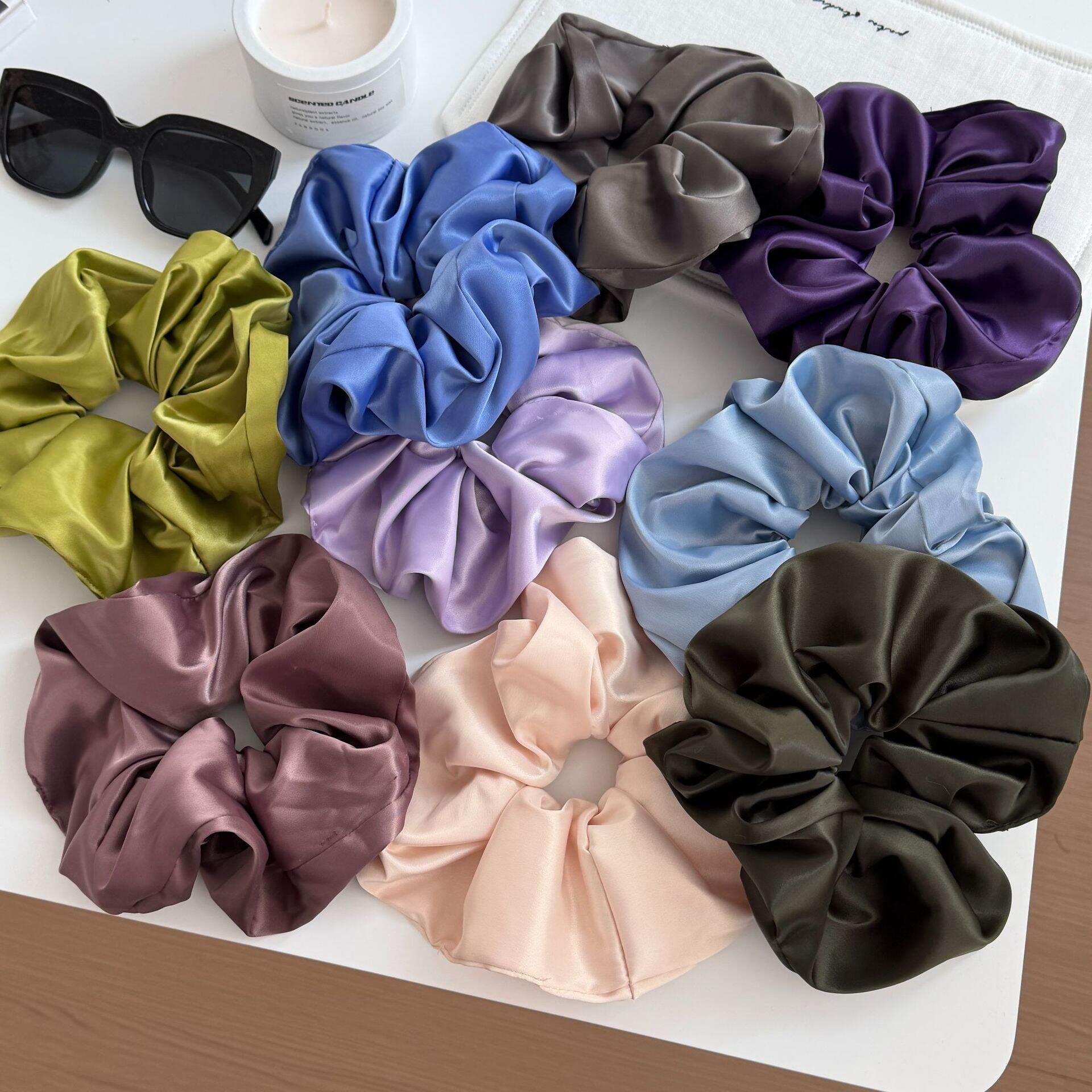 Classic Solid Color Fabric Women's Scrunchies