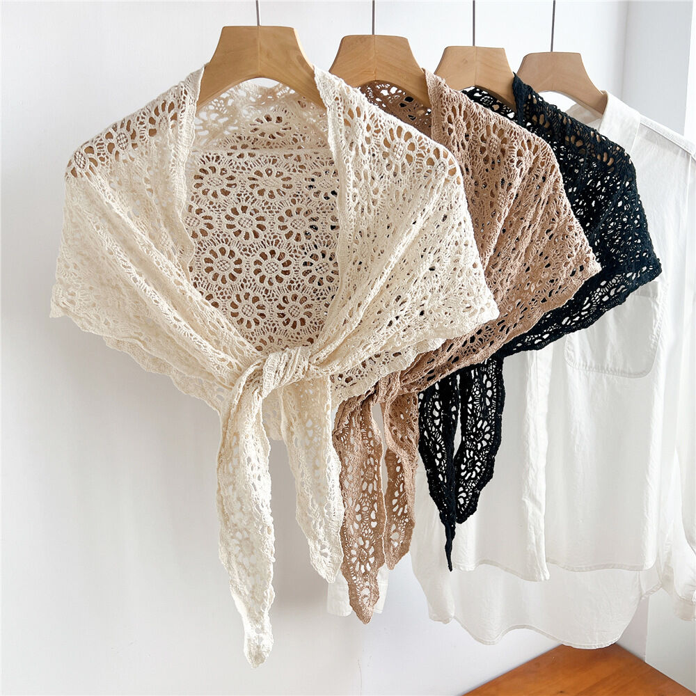 Daily Hollowed-Out Cotton Women's Scarves