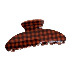 Einfache Haarspangen aus PVC mit Retro-Herz-Karomuster der Serie Simple h5 Bild5