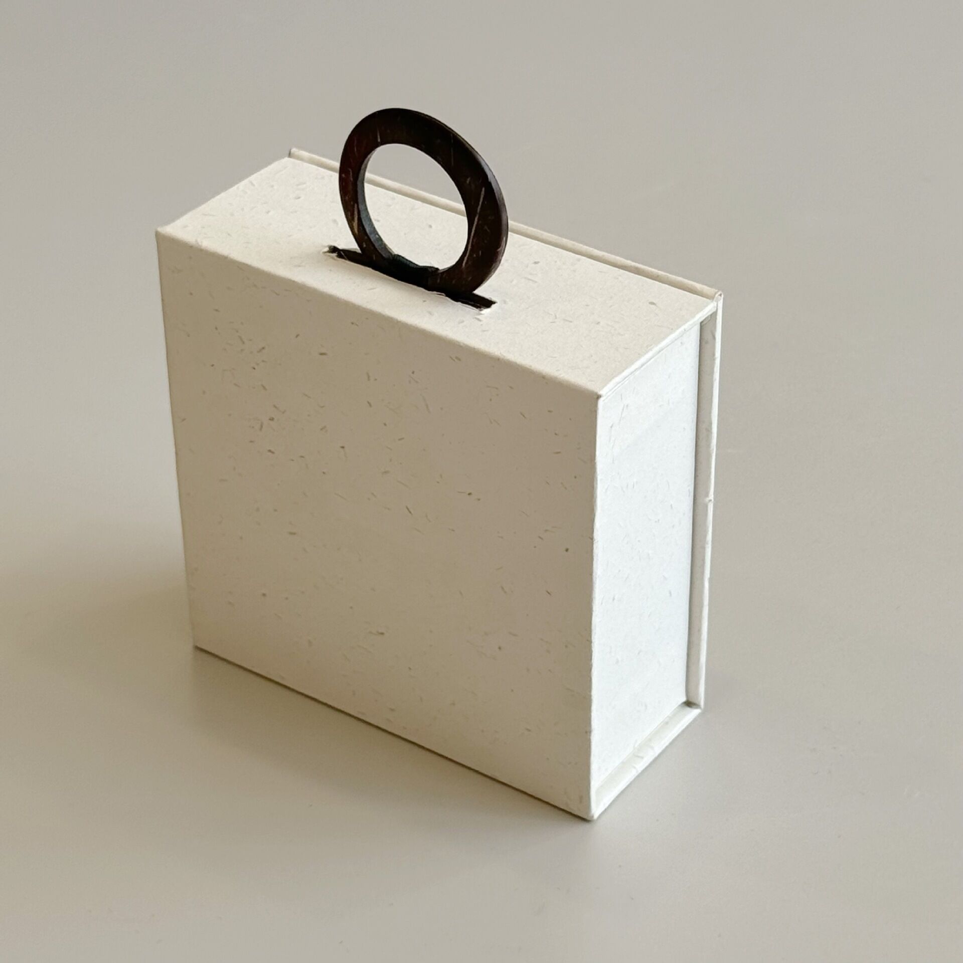 Simple Series Daily Letter Solid Color Paper Jewelry Boxes