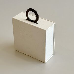 Simple Series Daily Letter Solid Color Paper Jewelry Boxes h5