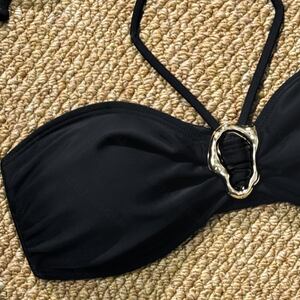 Simple High End Solid Color Beach Polyester Bikini Set h5 Picture2