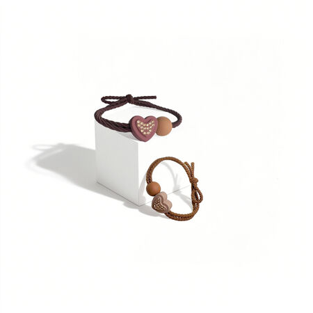 Luxurious Series Daily Heart High Elasticity Women's Hair Ties 2