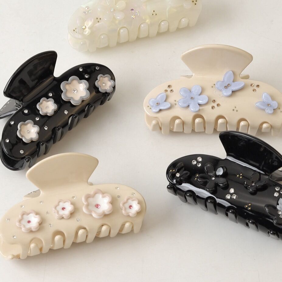 Simple Series Elegant Flower Acetate Women's Hair Claws 2