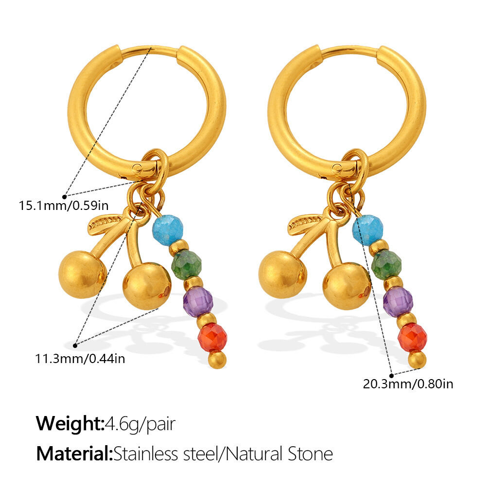 EH1340CRG Gold Earrings Picture5