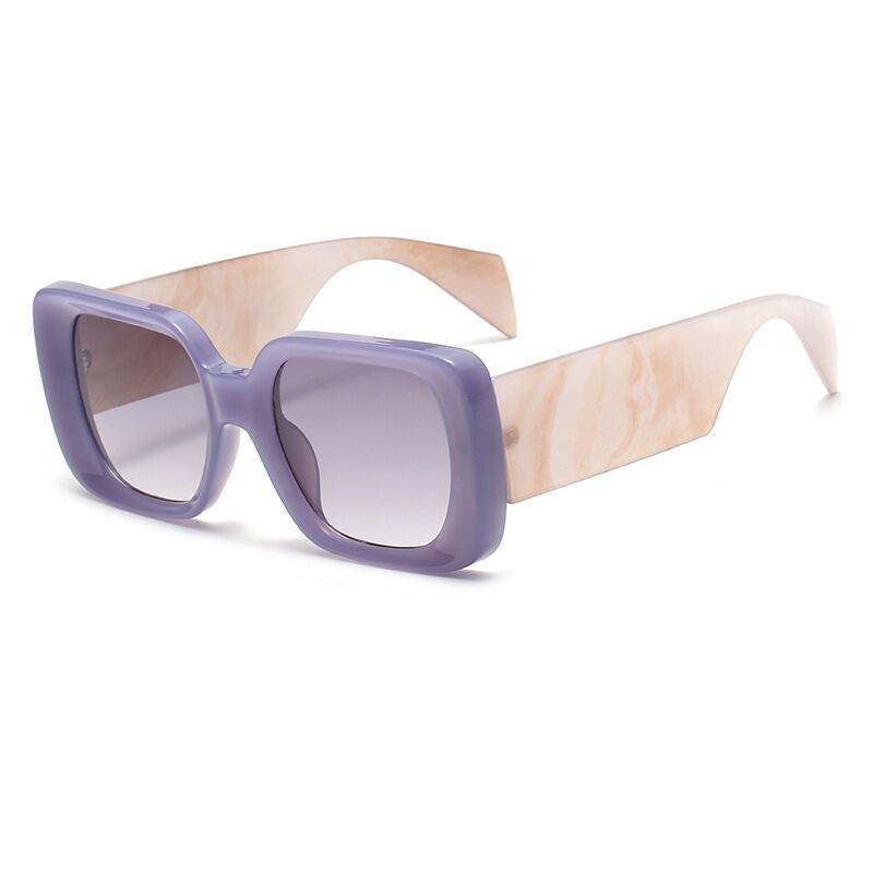Simple Series Sweet Solid Color Gradient Color Women's Sunglasses 