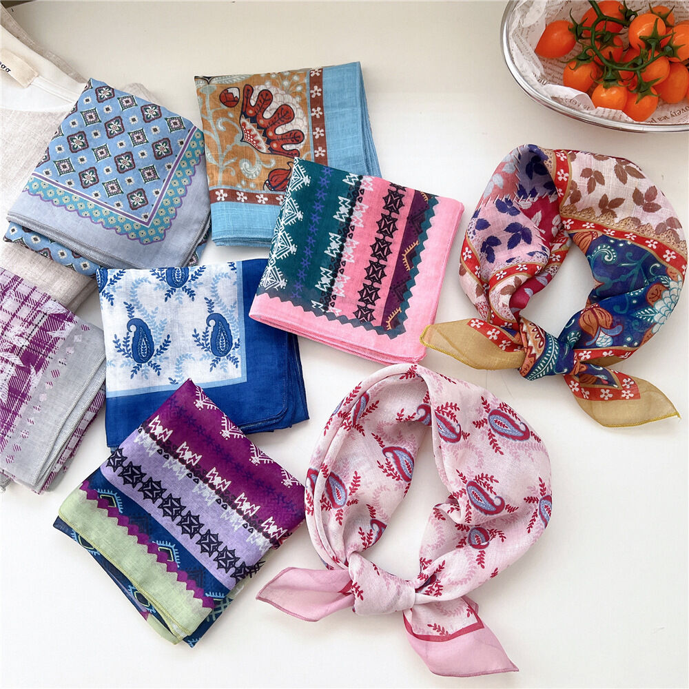 Classic Irregular Shape Cotton Women's Summer Scarves h5Picture4