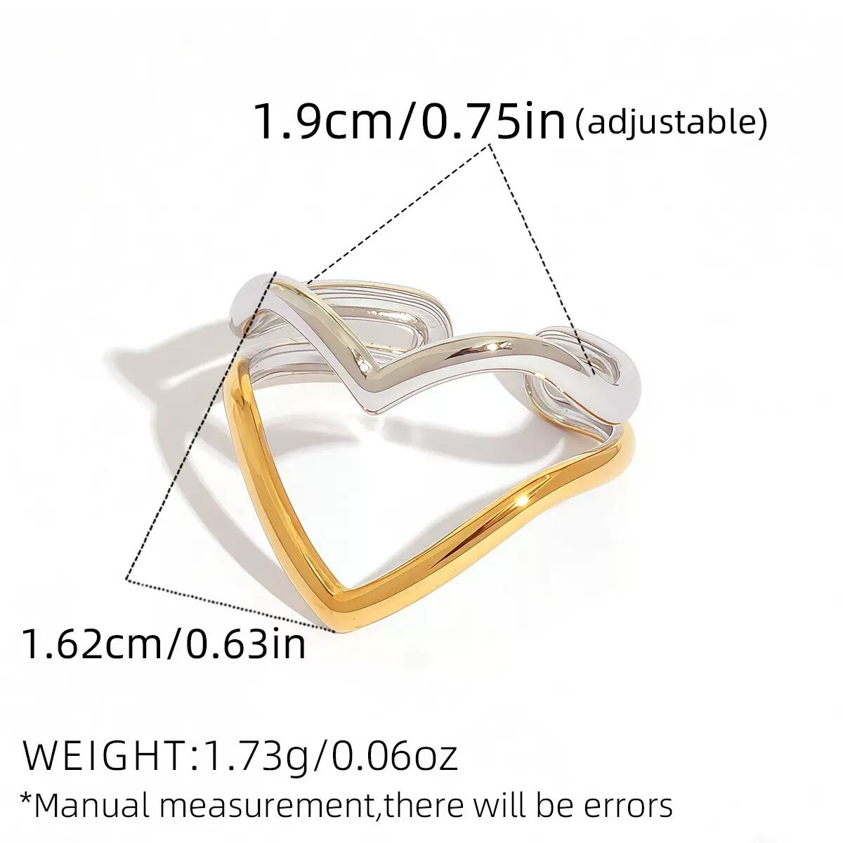 Gold And Silver Color/One Size/A15-1-251012-3 