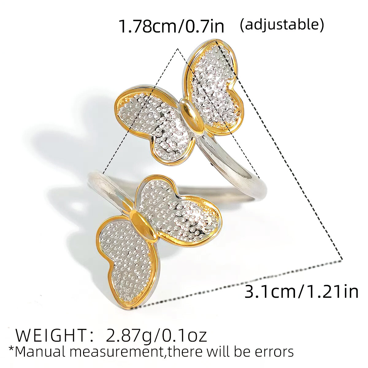 Gold And Silver Color/One Size/A12-2-250717-3 