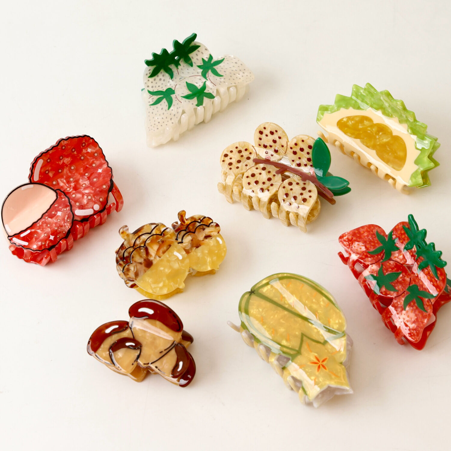 Romantic Series Sweet Fruit Acetate Women's Hair Claws
