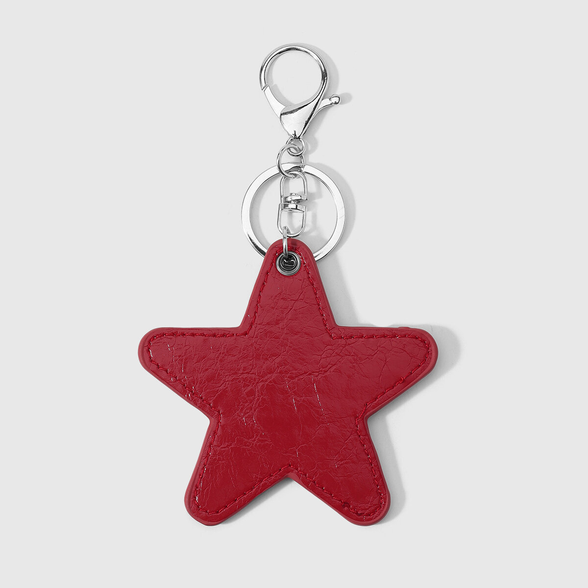 Causal Solid Color Star Leather Bag Charms h5 Picture5