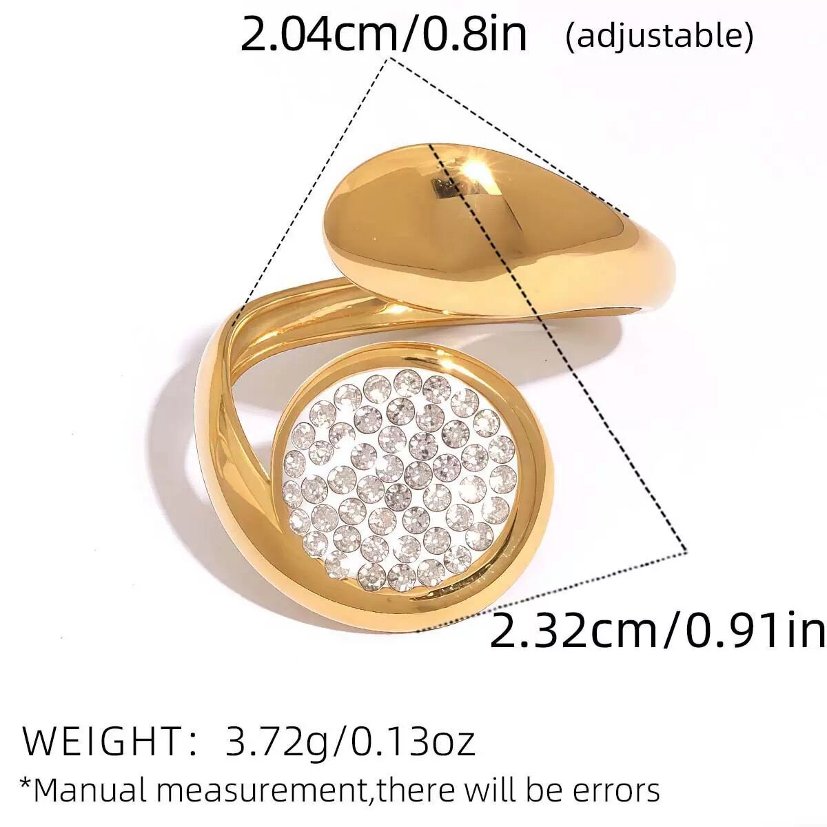Colore oro/Taglia unica/A20-6-260226 