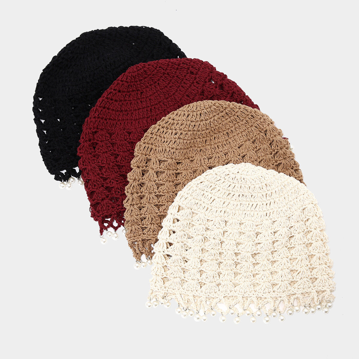 Romantic Sweet Hollowed-Out Yarn Women's Beanie 2