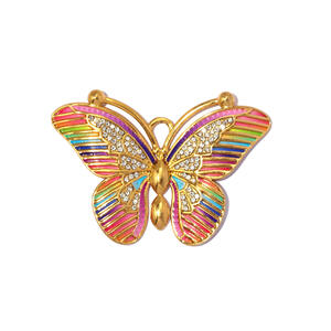 Luxurious Series Diy Animal Star Leaf Stainless Steel Waterproof Gold Color Women's Pendants h5 Picture2