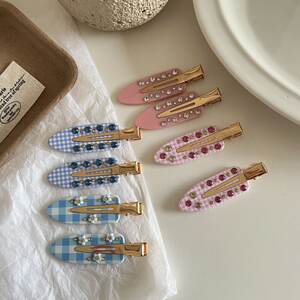 Simple Series Sweet Plaid Pvc Women's Hair Clips h5 Picture4