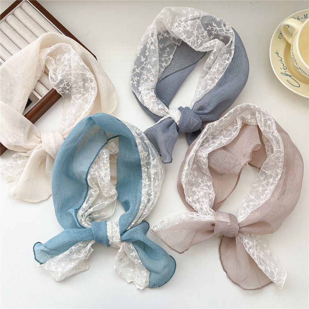Gorgeous Hollowed-Out Cotton Women's Summer Bandana h5Picture2