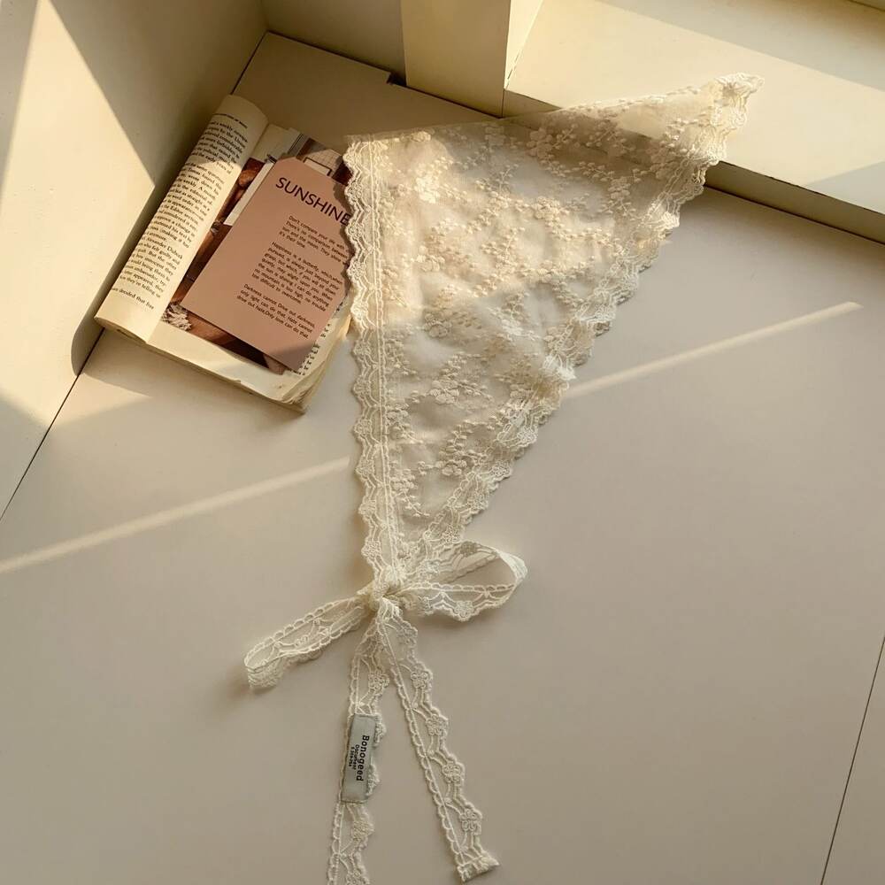 Romantic Sweet Lace Bandana Multifunctional DIY Headscarf & Belt