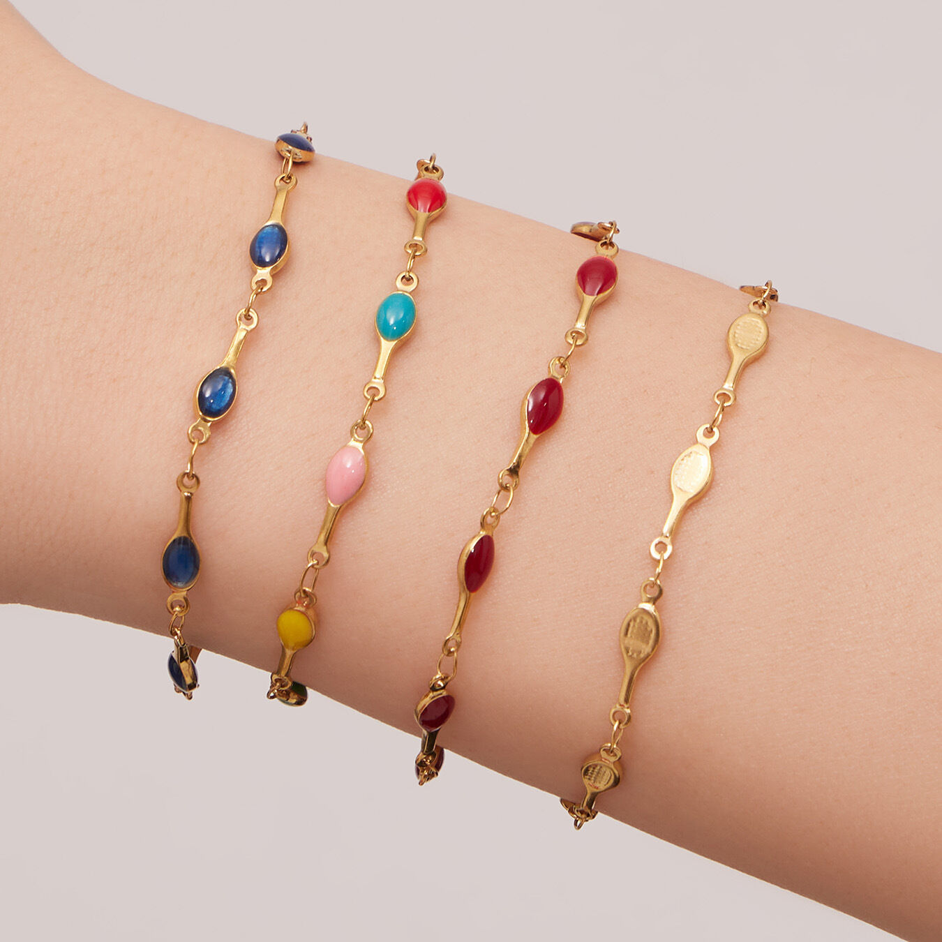 Colorful Stainless Steel   Gold Color  Women's Chain Necklaces h5 Picture5