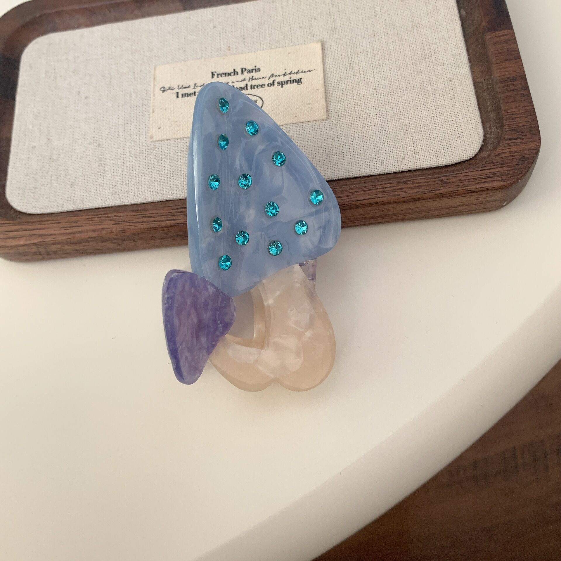 Simple Series Niedliche Lebensmittel Acetat Haarspangen für Damen h5 