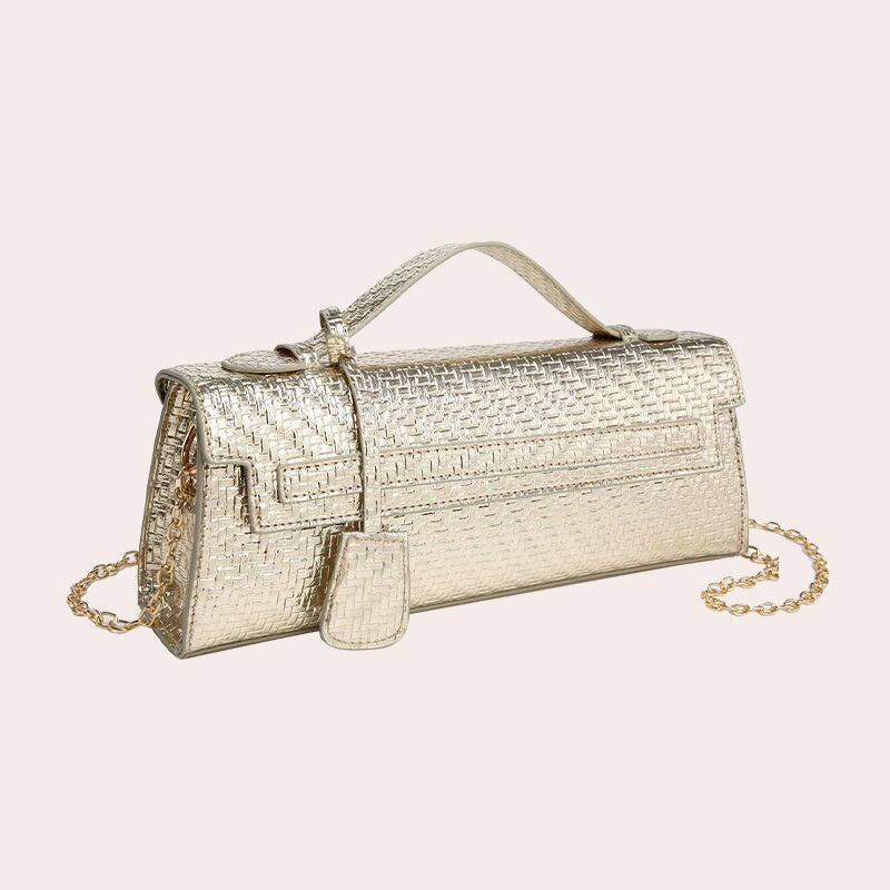 East-west Bag Shape Evening Style Solid Color Pu Women's  Clutches 2