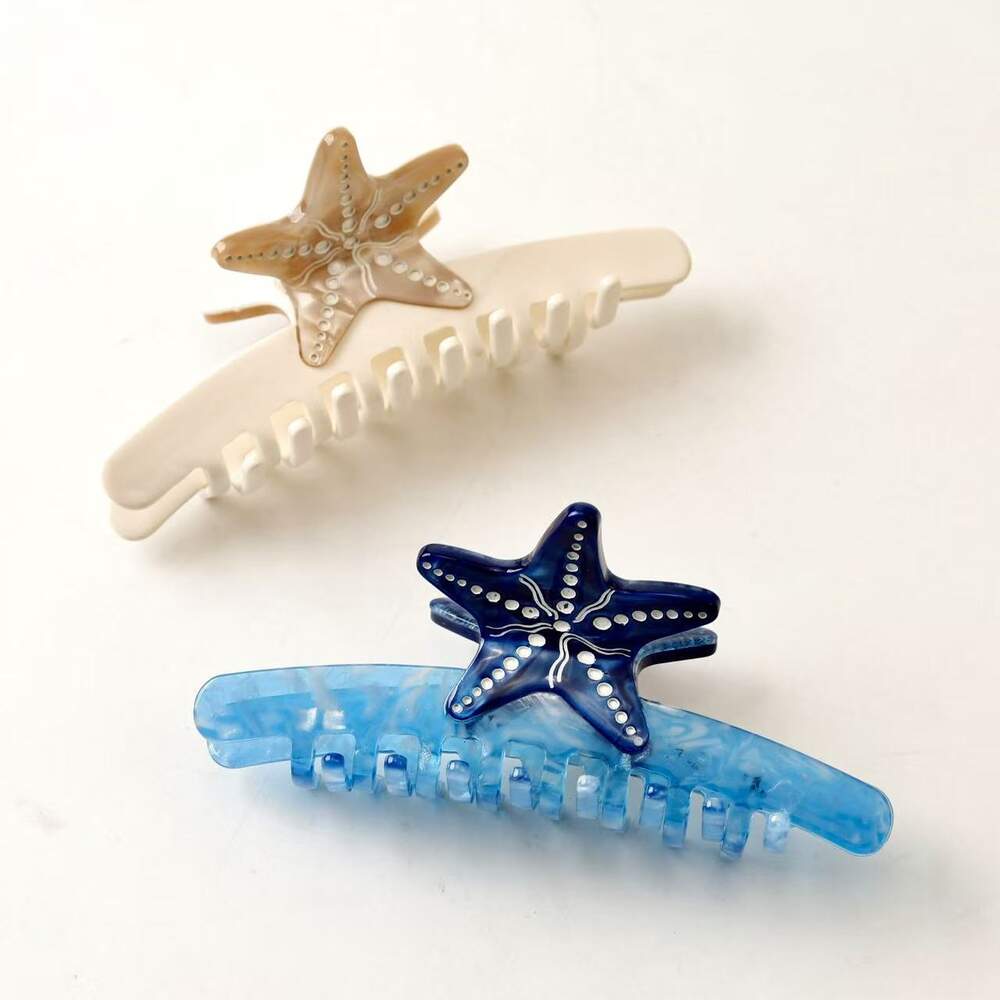 Romantic Series Casual Starfish Acetate Women's Hair Claws Picture4