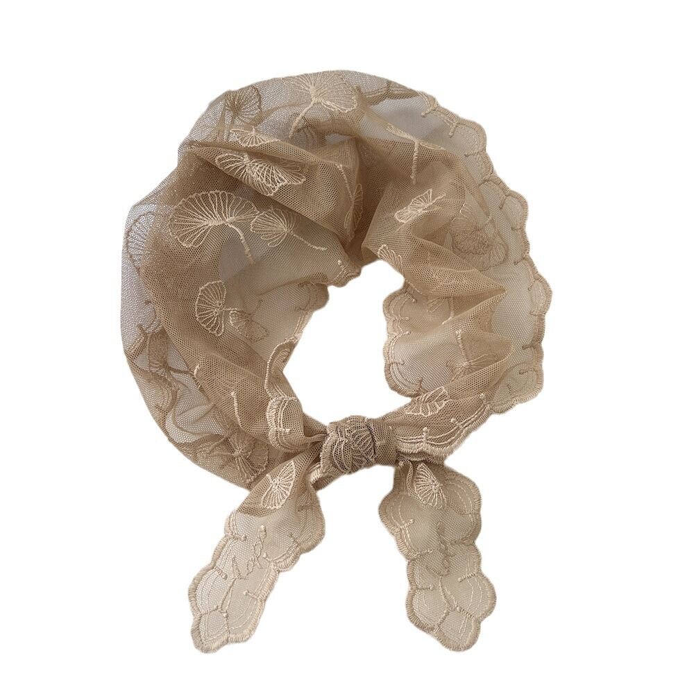 Schickes Sommer-Bandana mit Blattspitze für Damen h5Bild5