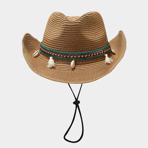 Bohemian Style Solid Color Women's Straw Hats h5 Picture2