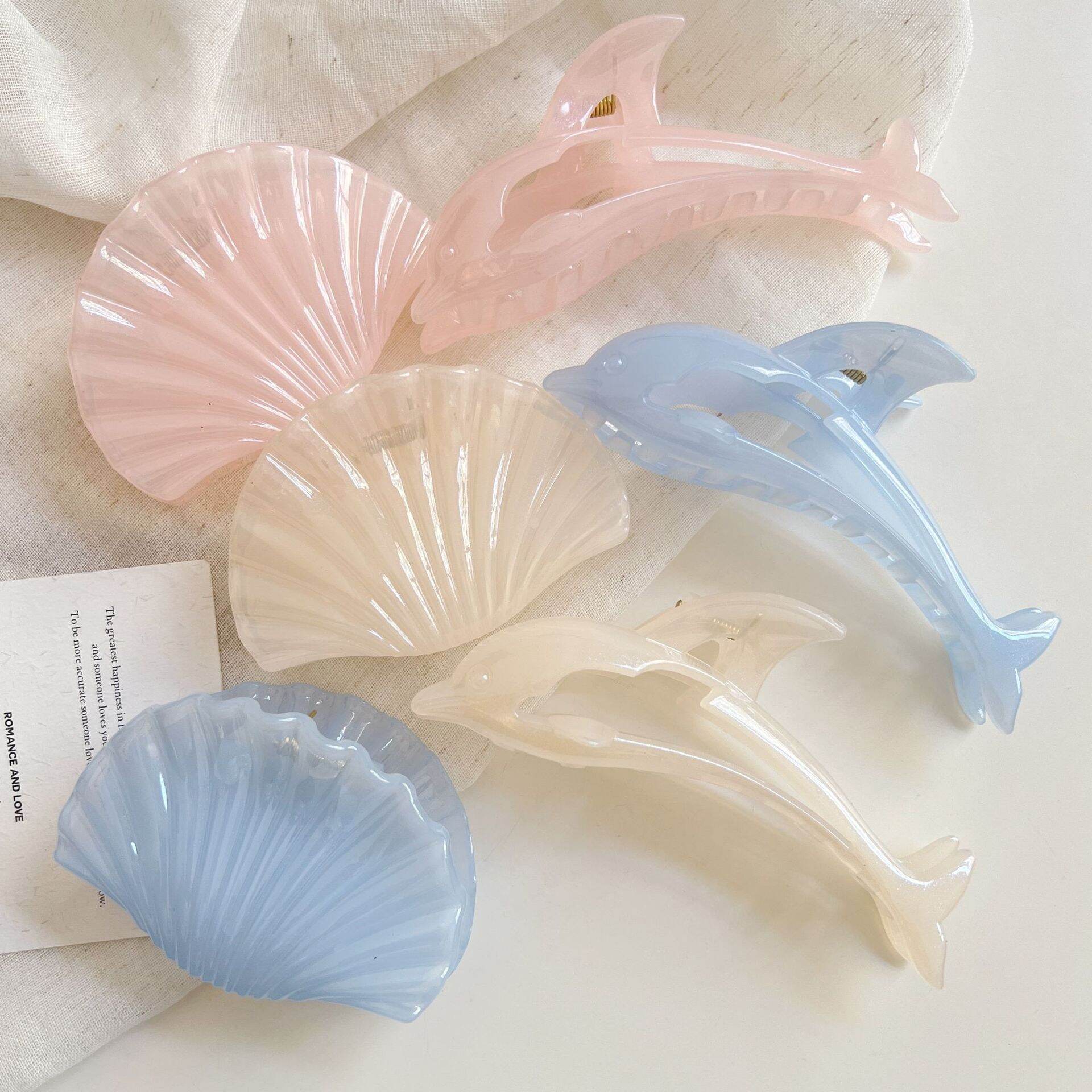Romantic Series Vacation Animal Plastic Women's Hair Claws Picture4