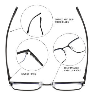 Simple Series Casual Solid Color Patchwork Women's Blue Light Blocking Glasses h5 Picture3