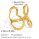 Gold Color/One Size/1pc Hollow Heart Ring Picture3