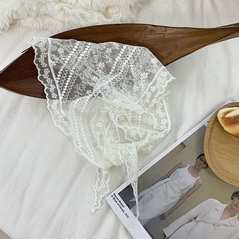 Sweet French - style High - end Triangular Headscarf h5Picture4